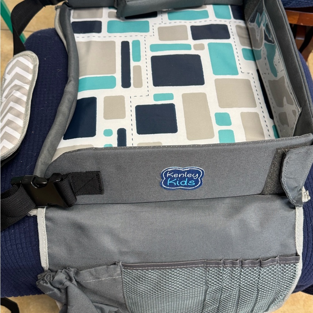 Kids travel tray, car seat lap tray, tablet holder